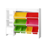 Keezi Kids Toy Box 8 Bins Bookshelf Storage Rack Organiser Toy Display