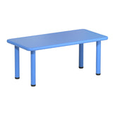 Kids Table Plastic Square Activity Study Desk 60X120CM