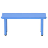 Kids Table Plastic Square Activity Study Desk 60X120CM