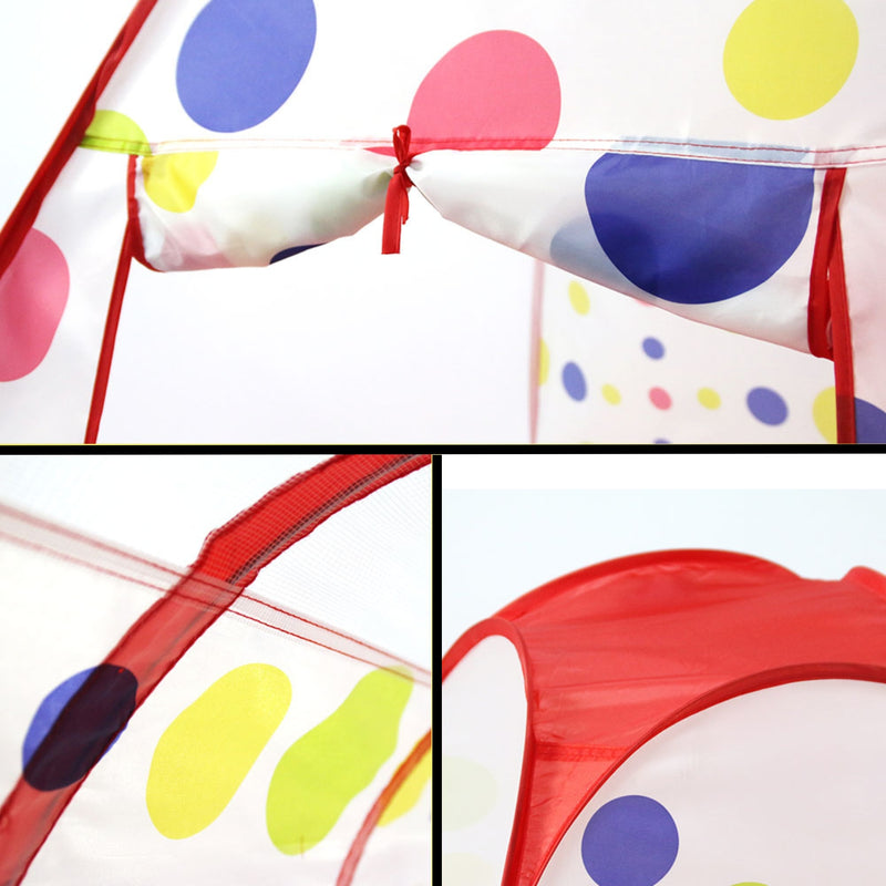 GOMINIMO 3 in 1 Mix Colour Dot Style Kids Play Tent GO-KT-114-LK