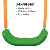 Kahuna Kids 4-Seater Swing Set Purple Green