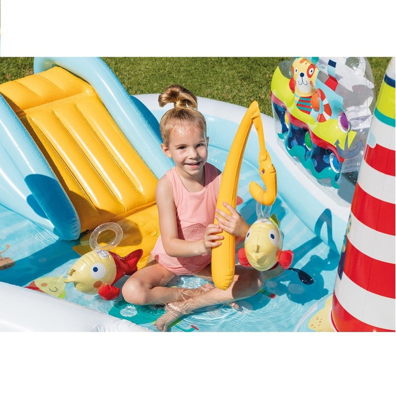 INTEX  Fishing Fun Play Center Inflatable Kiddie Pool 57162NP