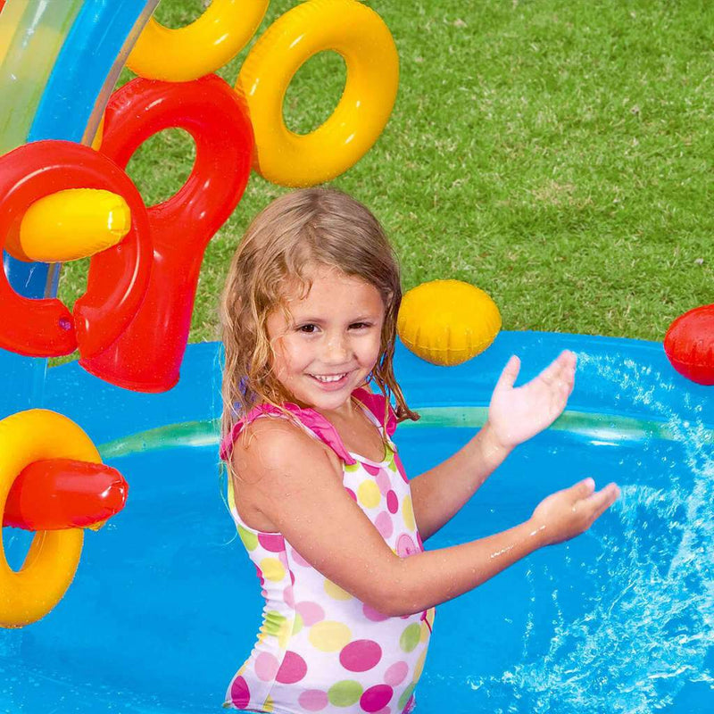 INTEX Inflatable Kids Rainbow Ring Water Play Center Kids AU 57453NP