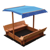 Kids Wooden Toy Sandpit with Canopy