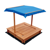 Kids Wooden Toy Sandpit with Canopy